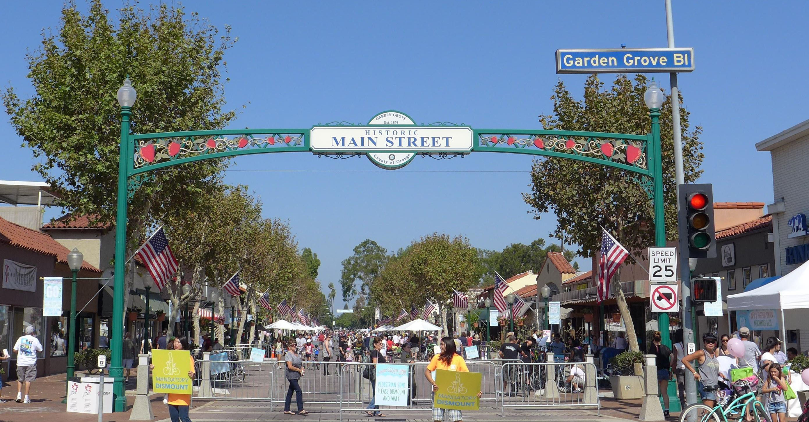 You will have a great time walking by Garden Grove streets.
